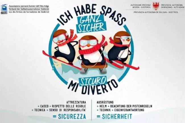 Ich habe Spaß! Ganz sicher skifahren